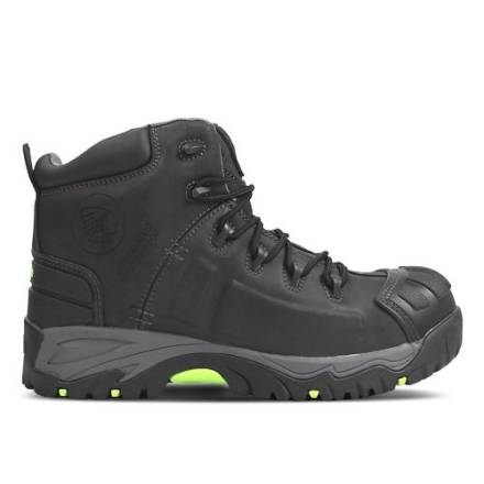 Apache Mercury Black Leather Non-Metallic Waterproof Safety Boot Size 8